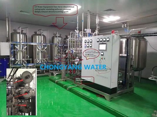 CEDI Deionized Water Treatment Plant Ro Water Filter System In Pharmaceutical Industry