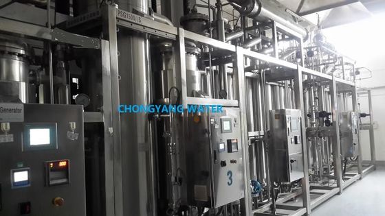 WFI آب صنعتی تقطیر آب برق تولید و توزیع برای تزریق