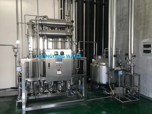 شش افکت اتوماتیک تقطیر کننده آب بزرگ برای ماشین آلات تزریقی آب صنعت داروسازی